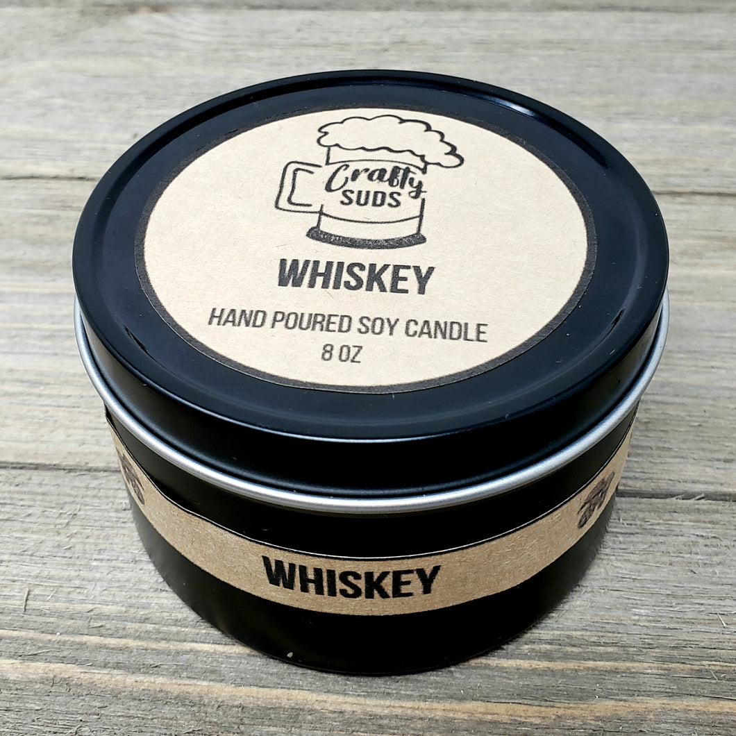 Whiskey Hand Poured Soy Candle