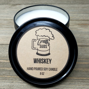 Whiskey Hand Poured Soy Candle