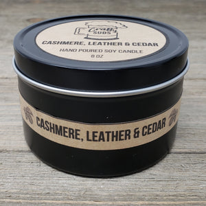 Cashmere Leather & Cedar Hand Poured Soy Candle