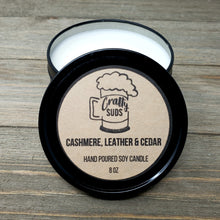 Load image into Gallery viewer, Cashmere Leather &amp; Cedar Hand Poured Soy Candle