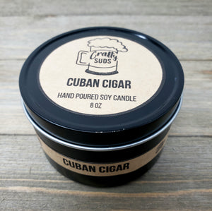 Cuban Cigar Hand Poured Soy Candle